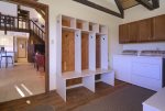 Washer and Dryer in Mudroom Makes Chores Easy